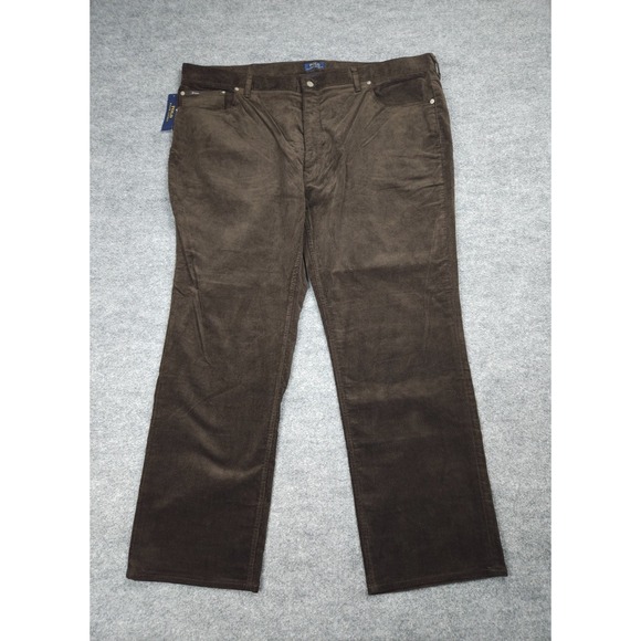 POLO Ralph Lauren Corduroy Pants Men's 48B x 32 Brown Classic Fit Big Tall NWT
